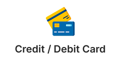 Credit debit card